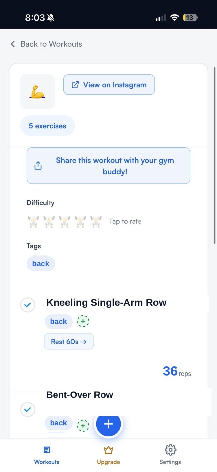 The finished structured workout guide